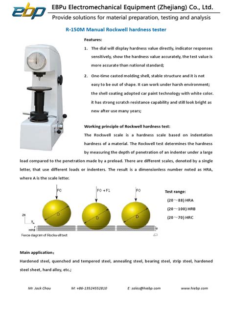 hardness test lab|work instruction for hardness tester.